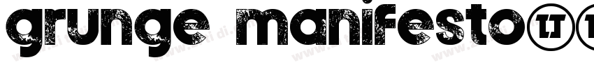 grunge manifesto字体转换